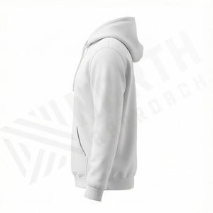 Sweat-shirt unisexe en coton surdimensionné, imprimé et brodé sur mesure, uni, avec poche kangourou, écologique, confortable pour le quotidien - Product Image 3