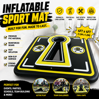 Tapis de sport gonflable robuste en PVC, coussin d'atterrissage pour entraînement en salle, imperméable, 20 cm d'épaisseur, personnalisable, location pour événements extérieurs