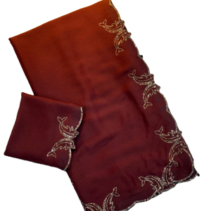 คอลเลกชั่นใหม่ผ้าไหมสว่างสดใสสดใสด้วยงานตัดรูปปลาโลมาติดเพชร - Product Image 1