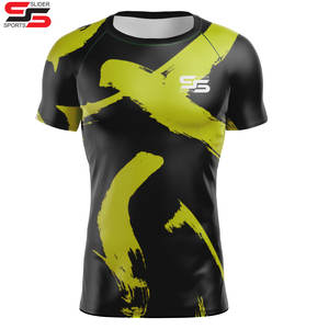 Camiseta de Compresión al por Mayor para Hombre, Poliéster y Elastano, Transpirable, para Correr, Gimnasio, Deportiva, de Secado Rápido - Product Image 6