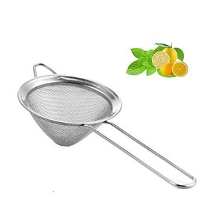 Passoire à cocktail en acier inoxydable avec logo personnalisé, passoire à mailles fines, passoires alimentaires, petite passoire, passoire à thé, passoire de bar - Product Image 1