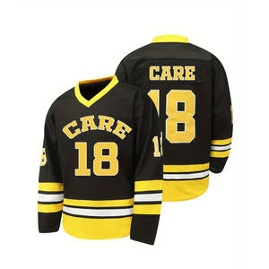 Vente en gros Maillot de hockey sur glace brodé d'excellente qualité Sweat-shirt d'entraînement respirant et anti-transpiration - Product Image 1