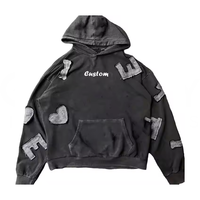 Hoodie Pria Premium Berkualitas Tinggi 100% Katun Organik, Kasual Musim Dingin, Bernapas, Ramah Lingkungan, Bahan Fleece, Model Distressed