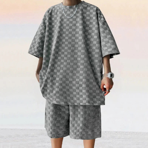 ชุดวอร์มสำหรับผู้ชายชุดวอร์มผ้าฝ้ายมีฮู้ดสำหรับวิ่ง - Product Image 2