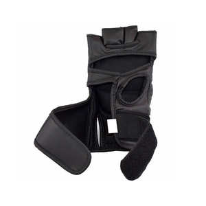 Gants de boxe MMA en cuir de vachette PU demi-doigt pour hommes professionnels OEM 8oz 14oz Gym d'entraînement personnalisé fabriqué au Pakistan imperméable - Product Image 2