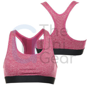 Bikinis sans couture pour femmes de haute qualité vêtements de plage soutien-gorge de sport élastique de yoga avec logo avant pour l'exercice de fitness et de plage - Product Image 3