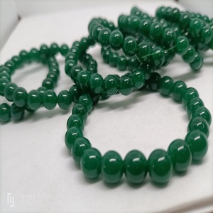 Pulsera de Jade Verde, Cuentas de Piedras Preciosas Naturales de Primera Calidad, Joyería de Cristal Elástica, Símbolo de Suerte, Prosperidad y Armonía - Product Image 1