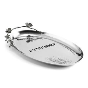 ถาดช็อคโกแลตทุบสีเงินทำมือทรงสี่เหลี่ยมผืนผ้าถาดช็อคโกแลตตกแต่งใหม่ - Product Image 4