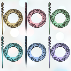 Épinglette élégante en bois, conçue pour un style naturel, offrant un moyen raffiné de fixer les écharpes et les foulards légers. - Product Image 5