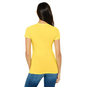Camiseta de algodón ajustada para mujer, ropa de verano elegante, Top informal a la moda, tela suave, cómodo, ligero, ropa básica - Product Image 3