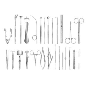 Instruments optalamiques oculoplastiques de qualité supérieure ensemble 28 pièces équipement de chirurgie chirurgicale écarteur spéculum curettes par Shu & Co - Product Image 1