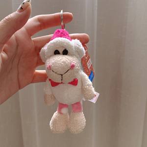 น่ารักและน่าเกลียดหมาป่าน่ารักตุ๊กตาในหนังแกะพวงกุญแจขนาดเล็กจี้ตุ๊กตากระเป๋าเป้สะพายหลังแขวนตกแต่งกระเป๋าจี้ - Product Image 5