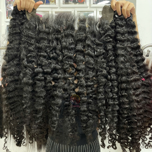 Vietnamita Virgin Genius Weft Premium HD Frontal 30 pulgadas Mejor precio Cutícula alineada Cabello humano Birmano Rizado Vendedores de cabello - Product Image 6