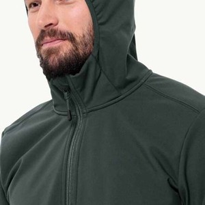 <b>Men's</b> Plus Size Softshell <b>Jacket</b> Customized Logo Windbreaker with Windproof and Waterproof Features - Product Image 4