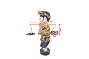 Decoración del hogar de alta calidad, precio al por mayor, diseño tradicional, títere de agua, 2 cestas en agujero de Bambú - Product Image 3
