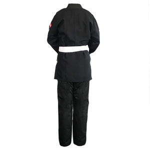Uniforme de Judo Negro para Adultos y Niños, Estilo Artes Marciales de Taekwondo - Product Image 5