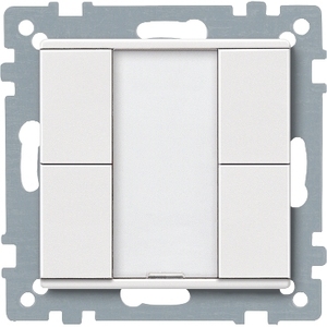 Interruttori a Muro SCHNEIDER ELECTRIC Serie M MTN627619, Pulsante a 2 Vie Plus, Bianco Polare - Product Image 1
