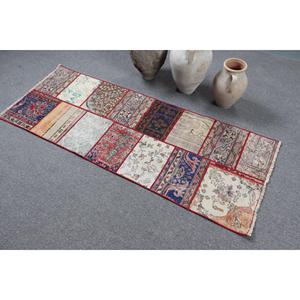 พรมตุรกีขนาด 2.3x6 ฟุต ลายสัตว์สีแดง พรมขนสัตว์วินเทจ - Product Image 4