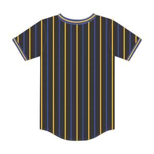 Sigma Gamma Rho Jersey negro a rayas Jersey de béisbol 100% Malla de poliéster SGRho Sorority Camiseta con cuello en V con logotipos de apliques - Product Image 3