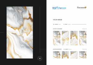 คอลเลคชั่นกระเบื้องพอร์ซเลนเคลือบผิว600x1200มม. เคลือบเงางามโดยคอลเลกชันชั้นนำของอินเดีย - Product Image 4