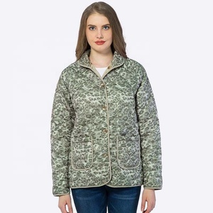 Reversible Custom High Quality Button Down Warm Outdoor Reversible Oversized <b>Quilted</b> Puffer <b>Jacket</b> Manufacture Women - Product Image 4
