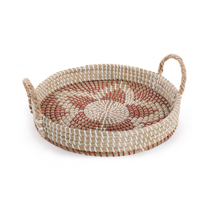 Bon prix tissé à la main ferme jonc de mer plateaux de service pour restaurant plateau de service avec poignées pour la décoration intérieure du Vietnam - Product Image 2