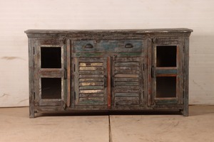 Elegant Wood <b>Storage</b> Cabinet <b>Sideboard</b> Buffet Console Furniture for Home Use with Decorative Display Space Spacious <b>Storage</b> - Product Image 3