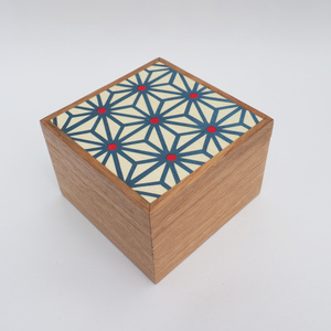 Boîte en bois imprimée fleur design forme carrée avec couvercle en bois imprimé forme carrée et au meilleur prix - Product Image 6