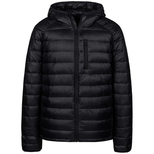 Chaqueta de Invierno para Hombre, Ligera, de Lona, con Exterior Rígido, Cuello Alto, Cierre de Cremallera, Técnica de Tejido, Poliéster Sólido, Impermeable - Product Image 6