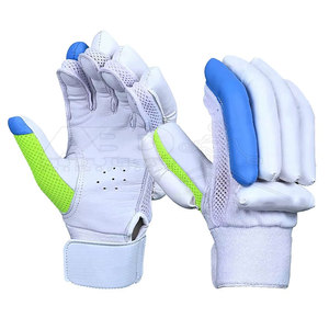 Gants de frappeur de haute qualité pour les joueurs de cricket avec doigts rembourrés et doublure absorbant la sueur - Product Image 3