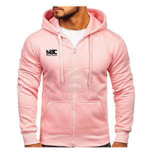 ซิปมีฮู้ดสำหรับผู้ชาย COLOUR Claret hoodies กำหนดราคาดีที่สุดกลางแจ้งลำลองแบบรูดซิปขึ้นมีฮู้ดผลิตในปากีสถาน - Product Image 5