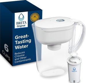 Carafe filtrante à <span class=keywords><strong>eau</strong></span> <span class=keywords><strong>Brita</strong></span> Small 6 tasses, comprend 1 filtre, blanche - Product Image 1