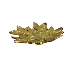 Plato de resina de tamaño personalizado con forma de barco dorado de aluminio moderno para el hogar, boda, restaurante, Hotel, fiesta, bandeja decorativa - Product Image 6