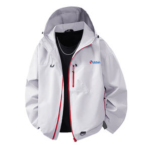 Veste de montagne pour homme respirante personnalisée, best-seller, coupe-vent, imperméable, printemps automne, simple couche, col à capuche - Product Image 1