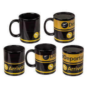 Mug isotherme au design original pour les arrivées/départs à l'aéroport, idéal pour les voyages - Product Image 1