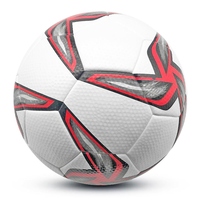 Ballon de football en cuir PVC personnalisé avec logo, qualité supérieure, taille 5, thermocollé, durable, vente en gros directe usine