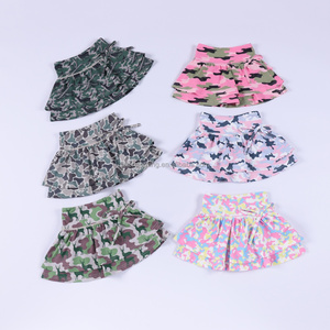 Girls Camo Quick Dry Skirt Girls Summer Printed Skirt in Shorts for <b>Gymnastics</b> Training Custom Logo Fast Shipping - Product Image 2