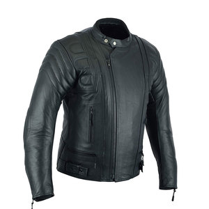 Prix de gros Veste en cuir de moto de haute qualité sur mesure nouveau design Nouvelle arrivée Veste en cuir de moto tendance pour hommes - Product Image 2