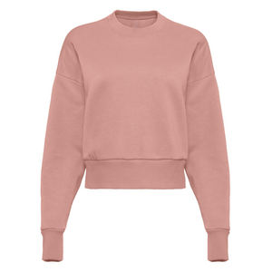 Jersey de cuello redondo con logotipo personalizado de alta calidad para mujer, sudadera de manga larga en blanco de gran tamaño para mujer, gran oferta - Product Image 1