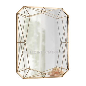 Espejo de Pared Decorativo de Diseño Contemporáneo y Lujo, con Marco Dorado de Hierro y Vidrio, Producto Más Popular - Product Image 1