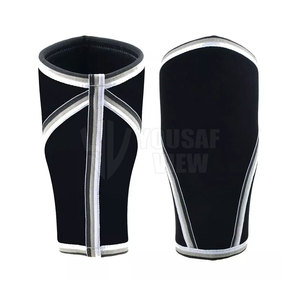 Mangas de codo de neopreno con logotipo personalizado OEM, protección de compresión ajustable elástica, Fitness deportivo - Product Image 5
