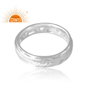 Nuevo diseño de anillo de banda de avión de boda de plata esterlina diseño personalizado joyería para mujer regalo para ella - Product Image 4