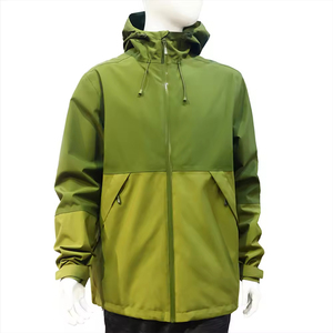 Chaqueta de lluvia impermeable al aire libre de moda para hombres y mujeres, abrigo cortavientos ligero transpirable con capucha, oferta de precio de fábrica OEM - Product Image 2