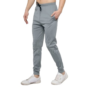 Pantalón informal ligero de verano para hombre Color personalizado Cintura alta Hecho de lona-Precio para adultos - Product Image 1