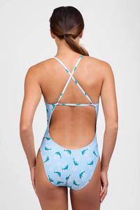 Wholesale Women Sublimation One Piece Swimsuit Tummy Control Breathable Stratchable Stylish Quick Dry Swimwear OEM - Product Image 4