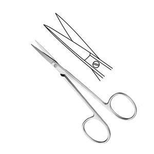 Venta caliente Iris tijeras 11cm Acero inoxidable alemán Ce aprobado instrumentos de cirugía ocular oftálmica - Product Image 6