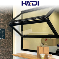 Ventana Plegable Vertical HAIDI Americana con Certificación NFRC de Eficiencia Energética, Ventana Plegable de Aluminio Impermeable con Doble Vidrio