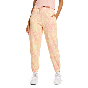 Pantalones de chándal multicolores teñidos con lazo Pantalones de chándal Súper suaves Pantalones de chándal de lana con bolsillos para mujer - Product Image 1