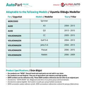 Engrenage de réparation de moteur de climatisation pour Mercedes Sprinter (expédition depuis le fabricant turc) - Product Image 2
