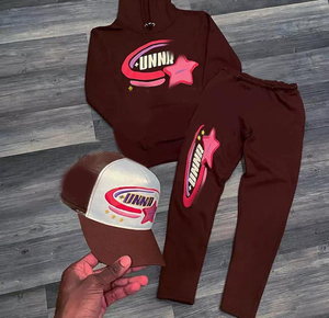 ชุดวอร์มแบบสวมหัวผ้าคอตตอนฟลีซแบบสวมหัวชุดวิ่งแบรนด์แฟชั่นชุดวอร์มพิมพ์ลายพัฟสำหรับผู้ชายเสื้อผ้าฤดูหนาว - Product Image 1